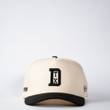 Matrimoney DTX Snapback Hat (Curved Bill) - Off White/Black