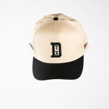Matrimoney DTX Snapback Hat (Curved Bill) - Off White/Black