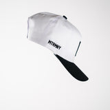 Matrimoney DTX Snapback Hat (Curved Bill) - White/Black