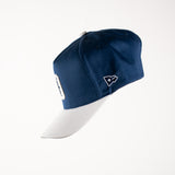 Matrimoney DTX Snapback Hat (Curved Bill) - Navy/White