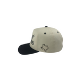 “Texas Is For Lovers” Snapback - (Off White/Black)