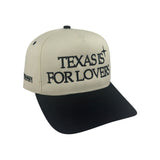 “Texas Is For Lovers” Snapback - (Off White/Black)