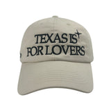 “Texas Is For Lovers” Dad Hat- (Off White/Black)