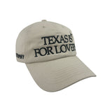 “Texas Is For Lovers” Dad Hat- (Off White/Black)