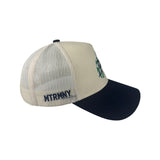 LIMITED EDITION - Matrimoney Home Court Trucker - (White/Navy/Green)