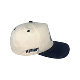 LIMITED EDITION - Suede - Matrimoney Home Court Snapback - (White/Navy/Green)