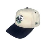 LIMITED EDITION - Suede - Matrimoney Home Court Snapback - (White/Navy/Green)