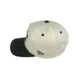 Suede Matrimoney Lone Star DTX Snapback Hat (Curved Bill) - Off White/Olive